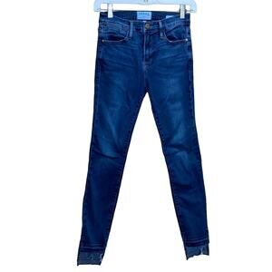 Frame Denim Le High Skinny Stagger Hem Jeans 26